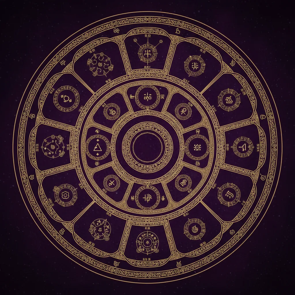 紫微斗數命盤:十二宮位同星曜分佈
